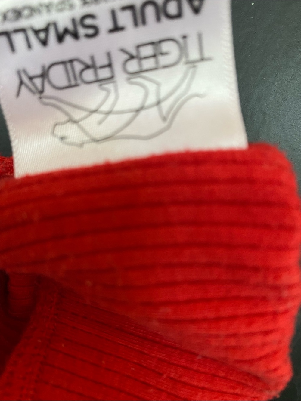 Tiger Friday Kids/ adult Red Ribbed Bottoms